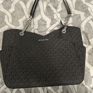 Michael Kors Black Monogram Shoulder Bag